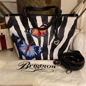 Brighton Zeena Small Butterfly Tote Bag. Limited Edition/Collectors Item